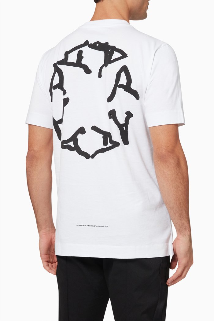 

Melt Circle Logo T-shirt in Cotton Jersey, White