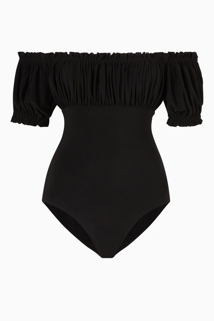 

Empire Jose Mio Swimsuit in Poly Lycra, Black