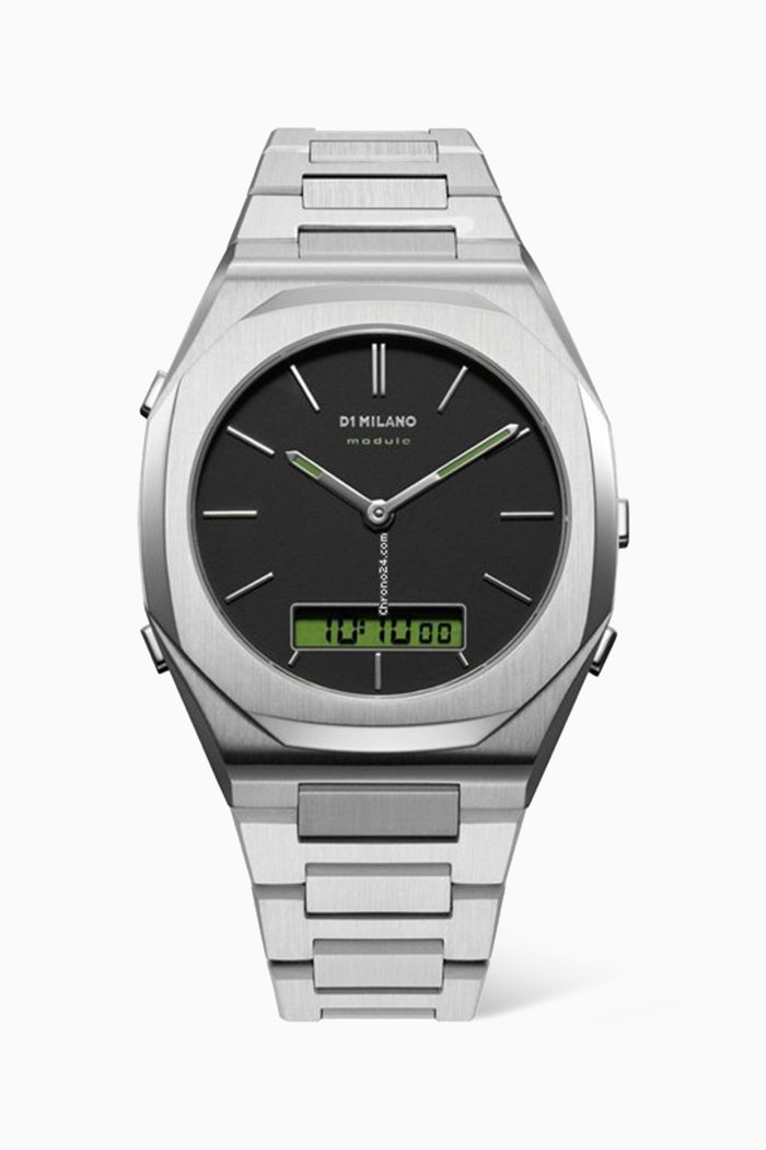 

Module 366 Digital Watch, 40.5mm, Silver
