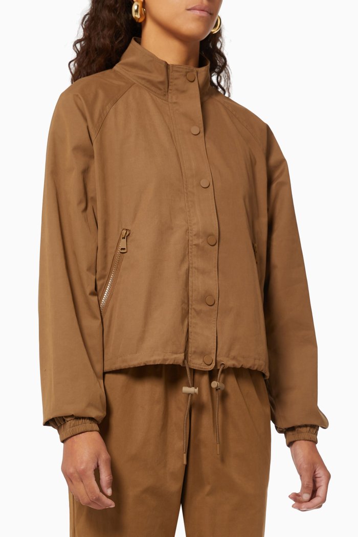

Track Jacket in Suede, Green