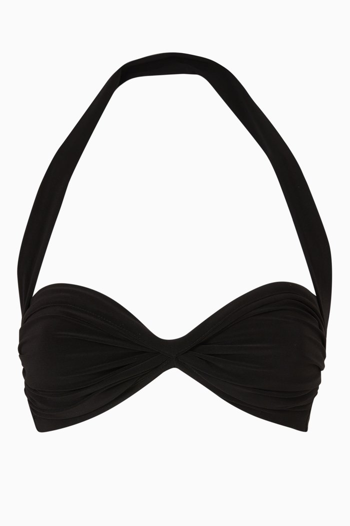 

Bill Bra Bikini Top in Poly Lycra, Black