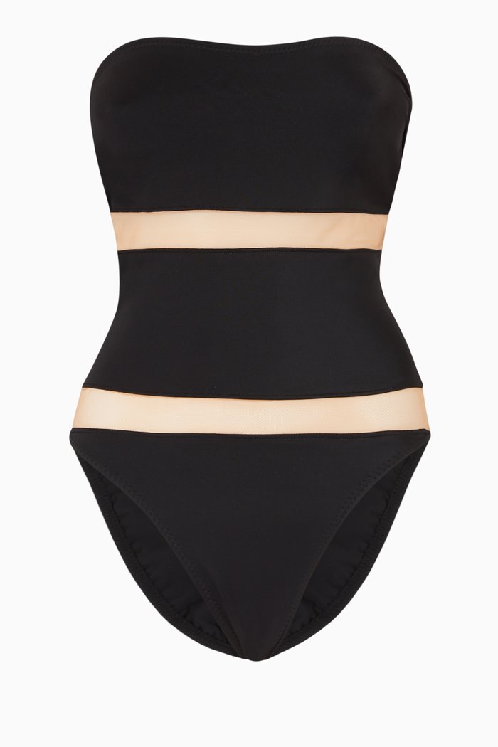 

Bishop Mesh Swimsuit, Black