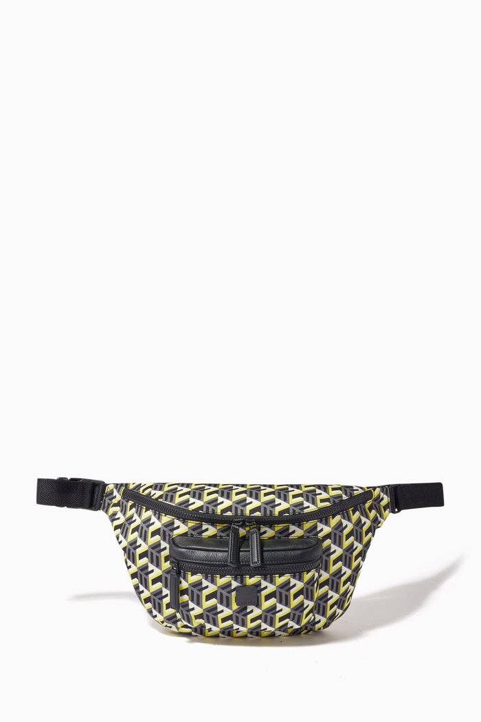 

Large Belt Bag in Cubic Monogram Nylon, Yellow