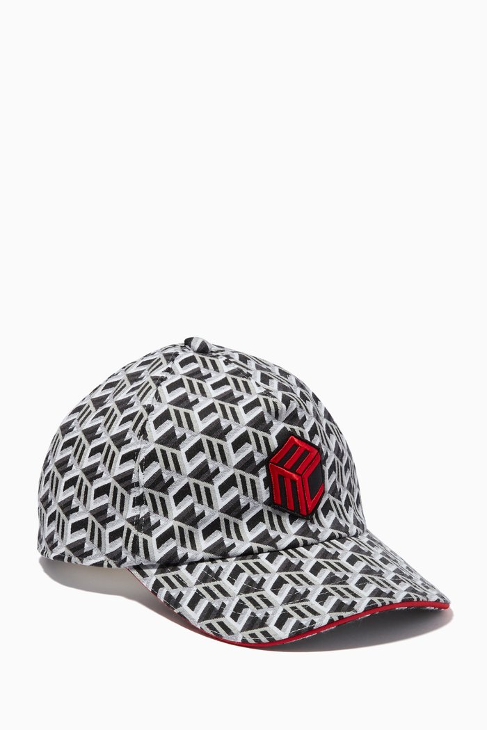 

Classic Cap in Cubic Monogram Jacquard, Black