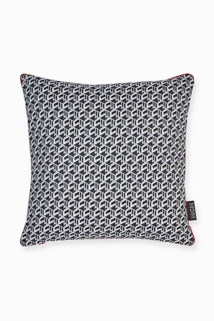 

Cushion in Cubic Monogram Jacquard, Black