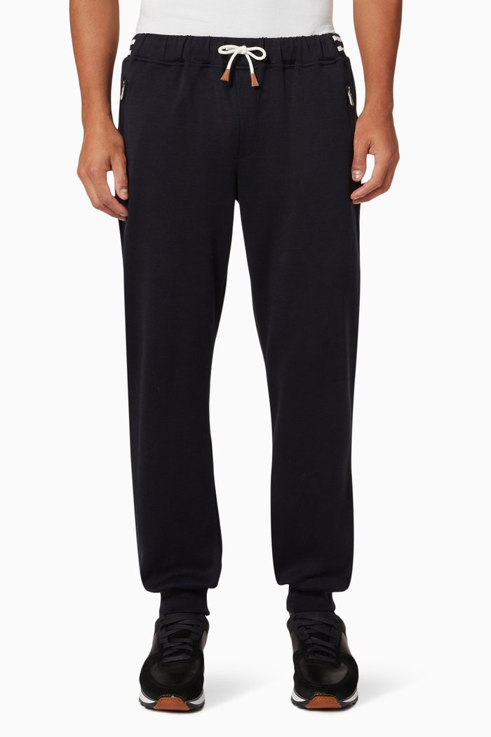 

Pants in Cotton Jersey, Blue