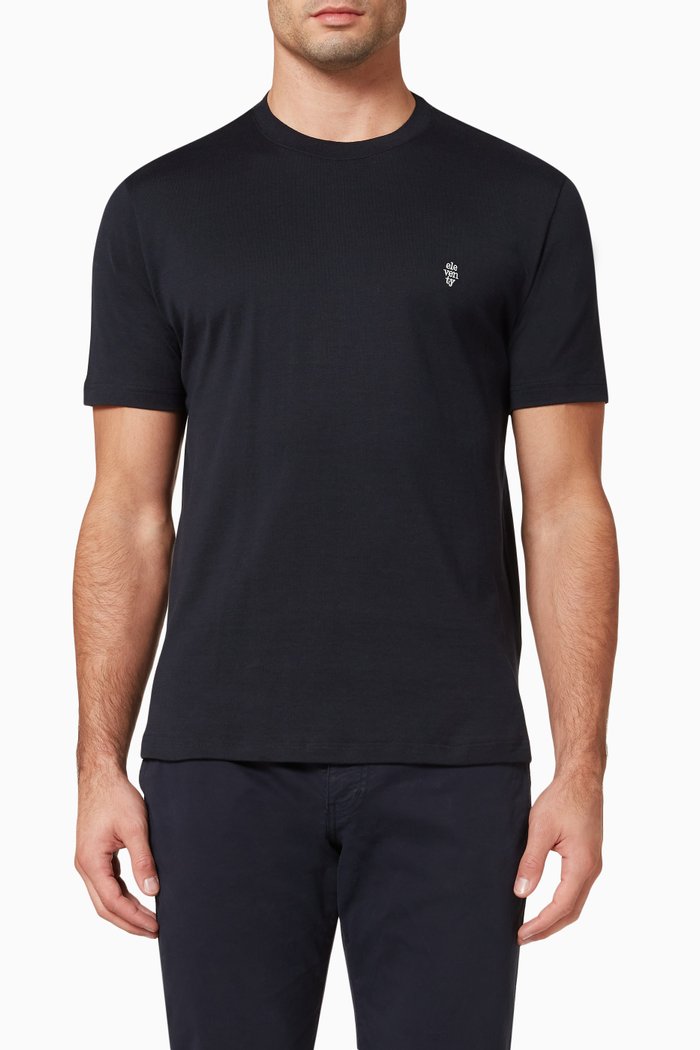 

Logo T-Shirt in Cotton, Blue