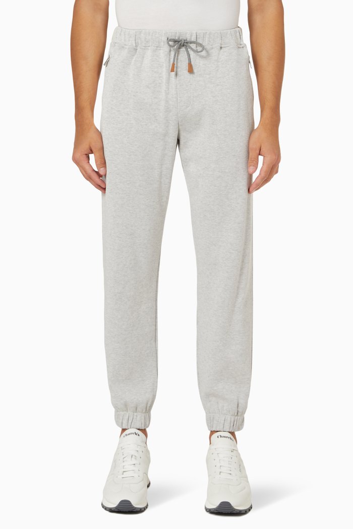 

Joggers in Cotton Piqué, Grey