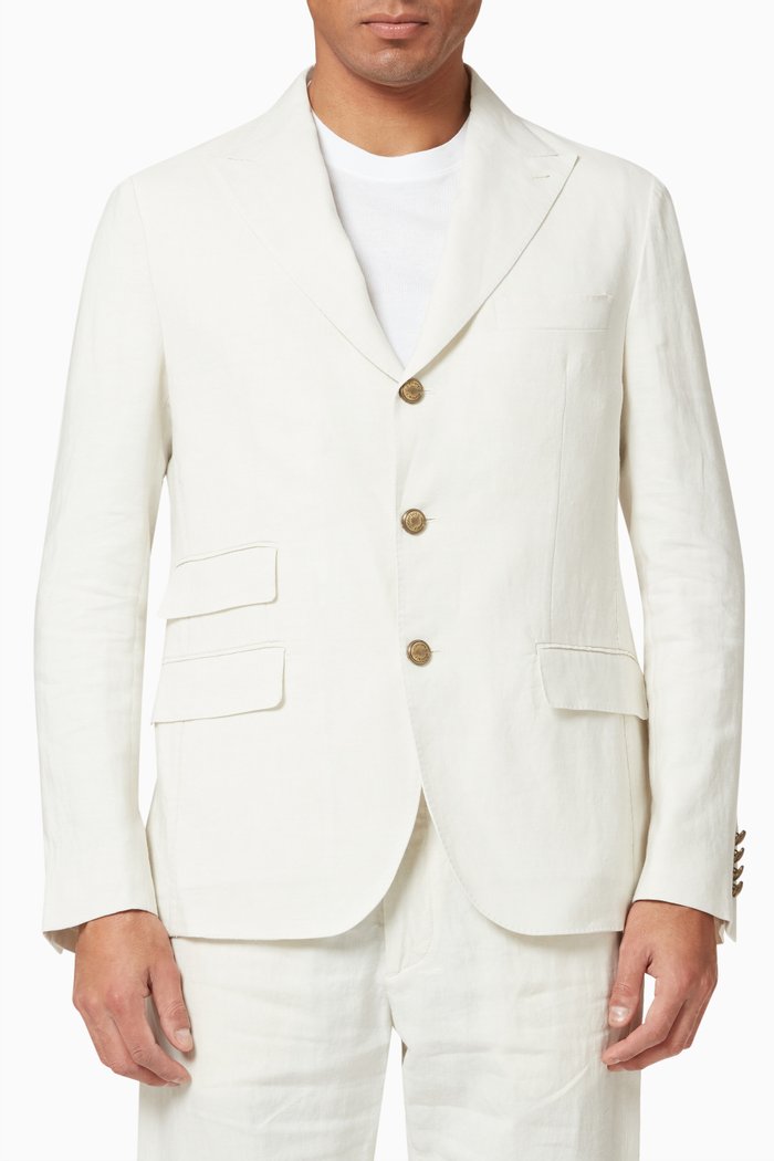 

Jacket in Linen, Neutral