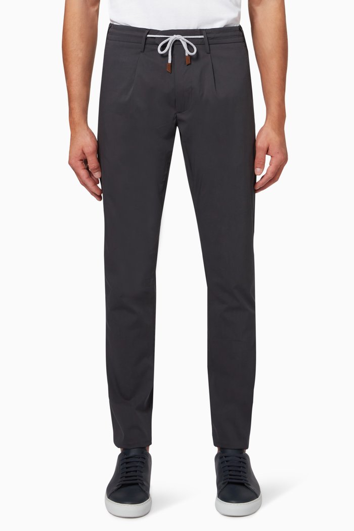 

Joggers in Cotton Blend, Blue