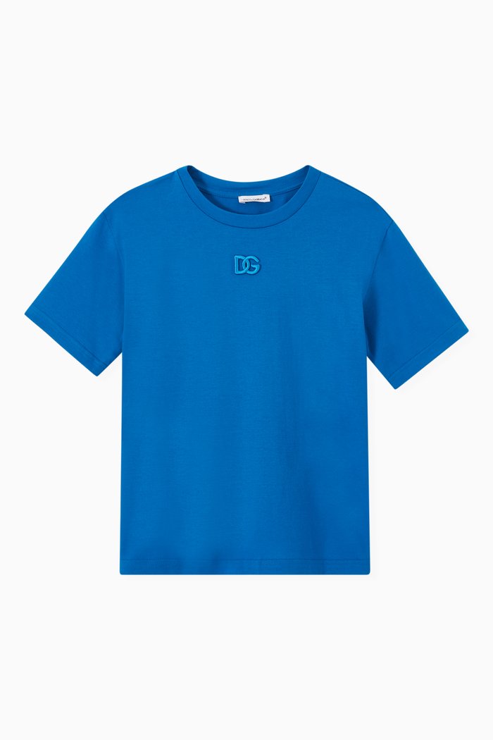 

DG Interlock T-shirt in Cotton Jersey, Blue