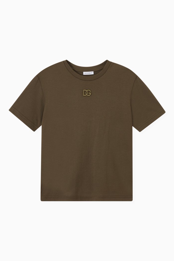 

DG Interlock T-shirt in Cotton Jersey, Green