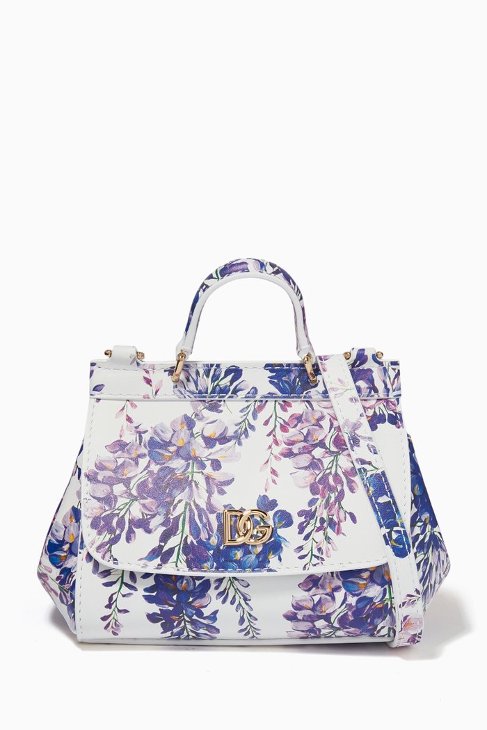 

Renaissance Miss Sicily Bag in Leather, Purple