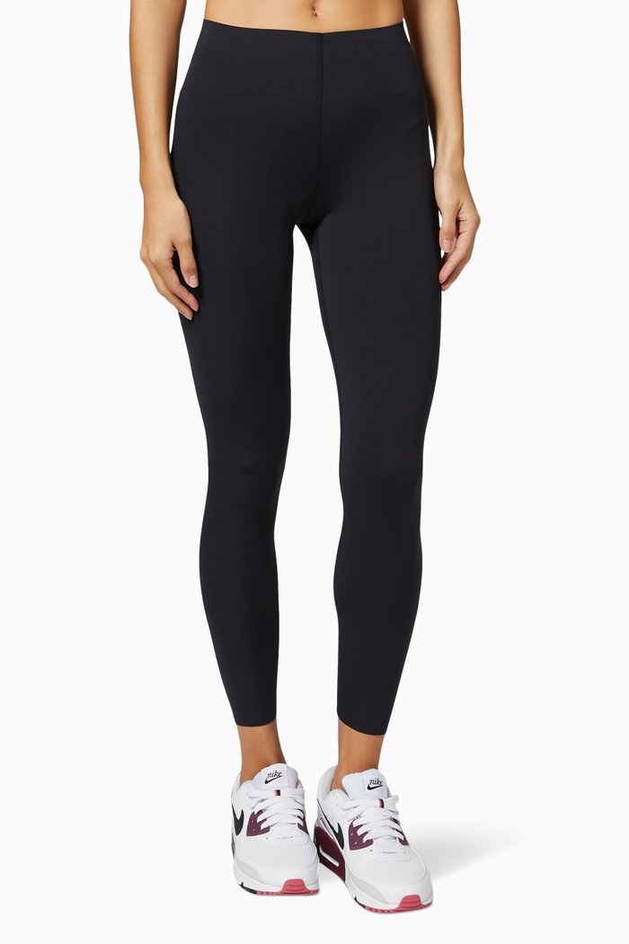

Bonded High Waist Leggings, 7/8, Black
