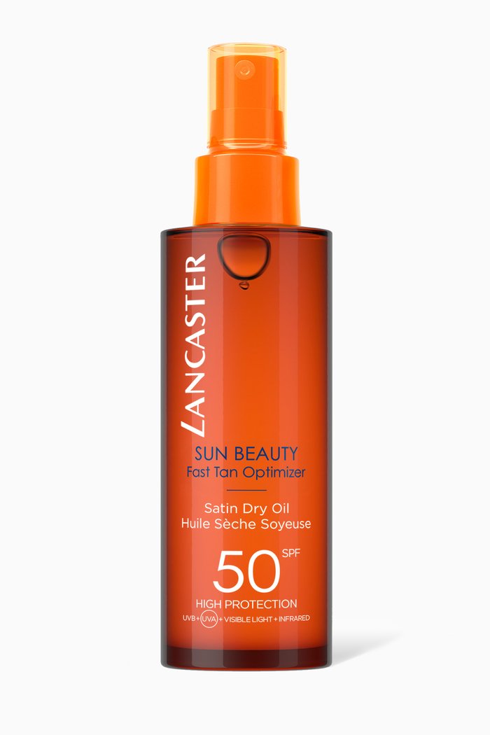 

Sun Beauty Fast Tan Optimizer SPF50 Satin Dry Oil, 150ml, Multicolour