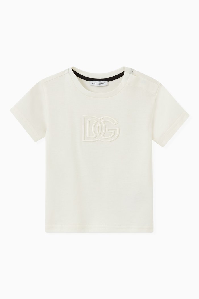 

Animalier Patch Hoodie in Cotton Jersey, White