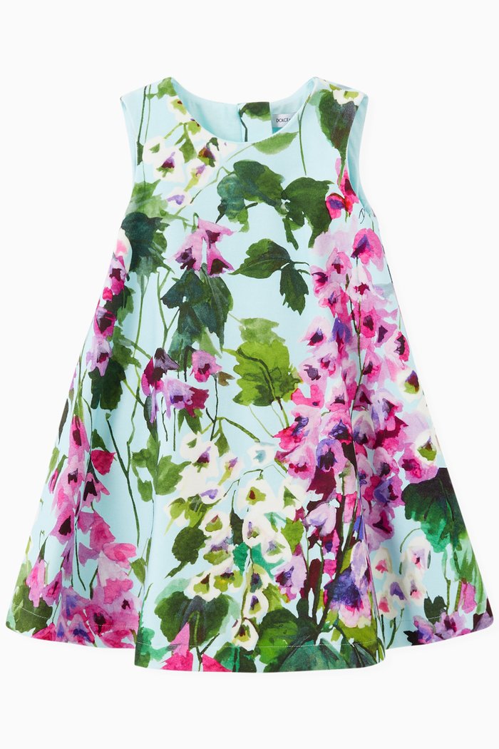 

Bluebell Print Interlock Midi Dress, Blue