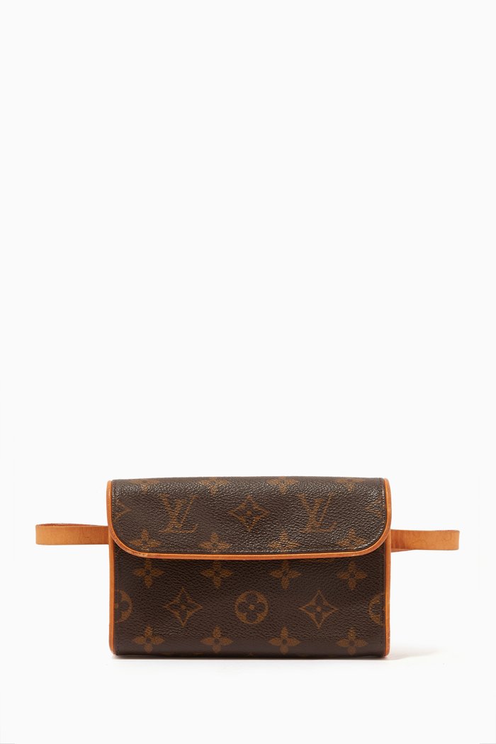 

Florentine Waist Bag in Monogram Canvas, Brown