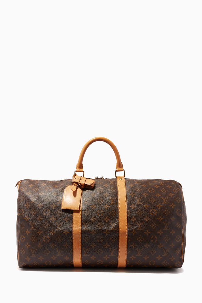 

Keepall 50 Travel Bag in Monogram Canvas, Brown