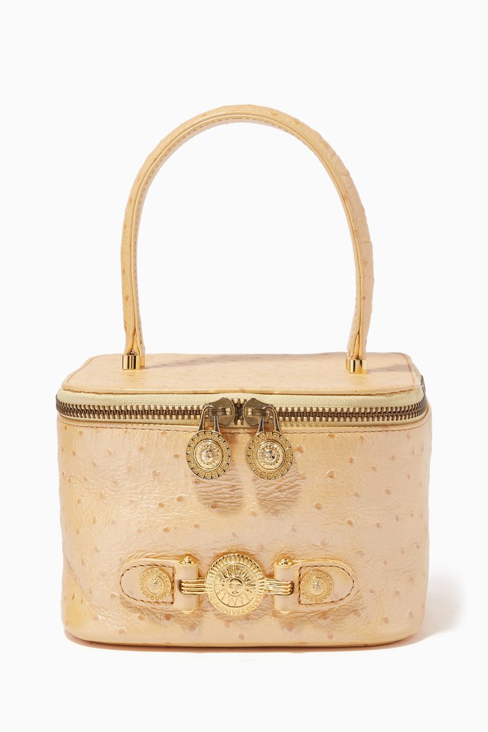 

Vanity Bag in Faux Leather, Yellow