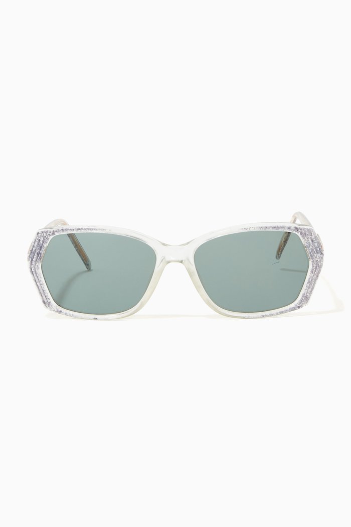 

Butterfly Tinted Sunglasses in Acetate & Metal, Gold
