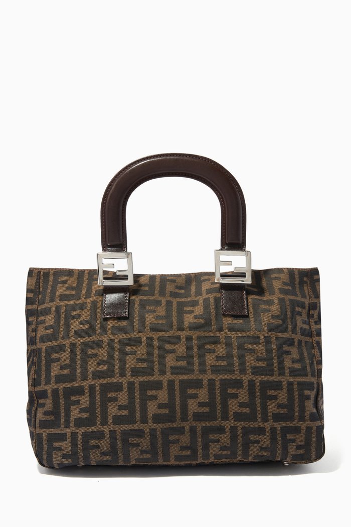 

Mamma Tote Bag in Zucchino Canvas, Brown