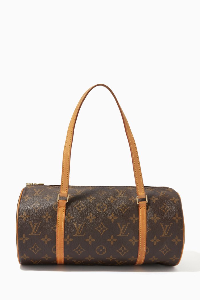 

Papillon Handbag in Monogram Canvas, Brown