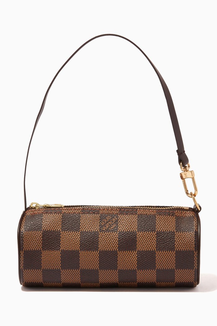 

Mini Papillon Bag in Damier Ebene Canvas, Brown