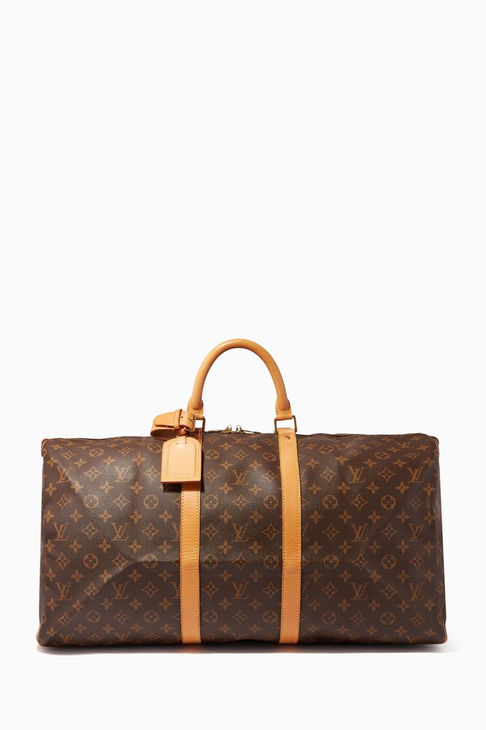 

Keepall 55 Travel Bag in Monogram Canvas, Brown