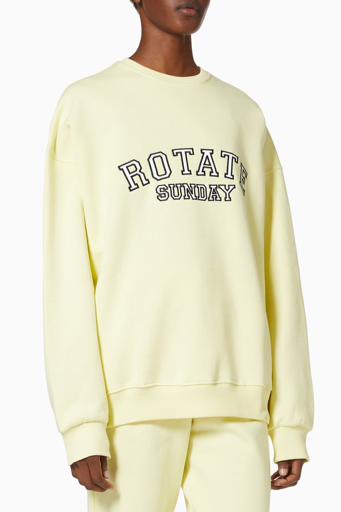 

Iris Sweatshirt in Organic Cotton, Yellow