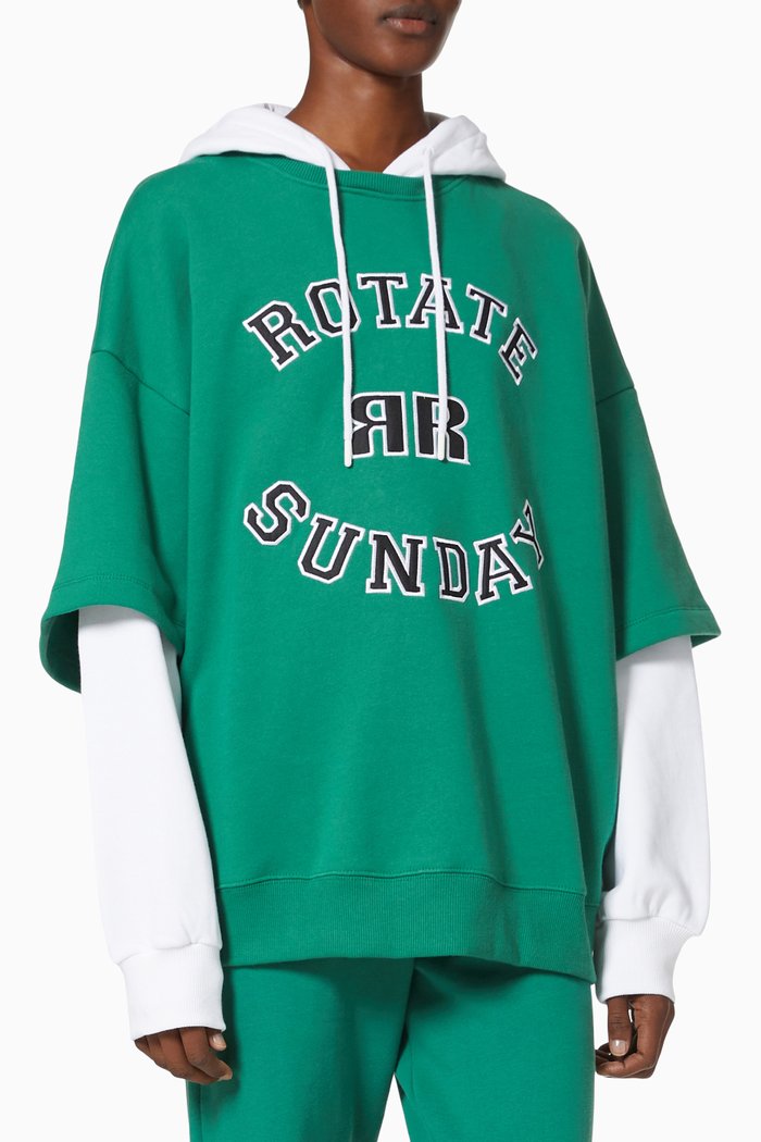 

Amalie Hoodie in Organic Cotton, Green