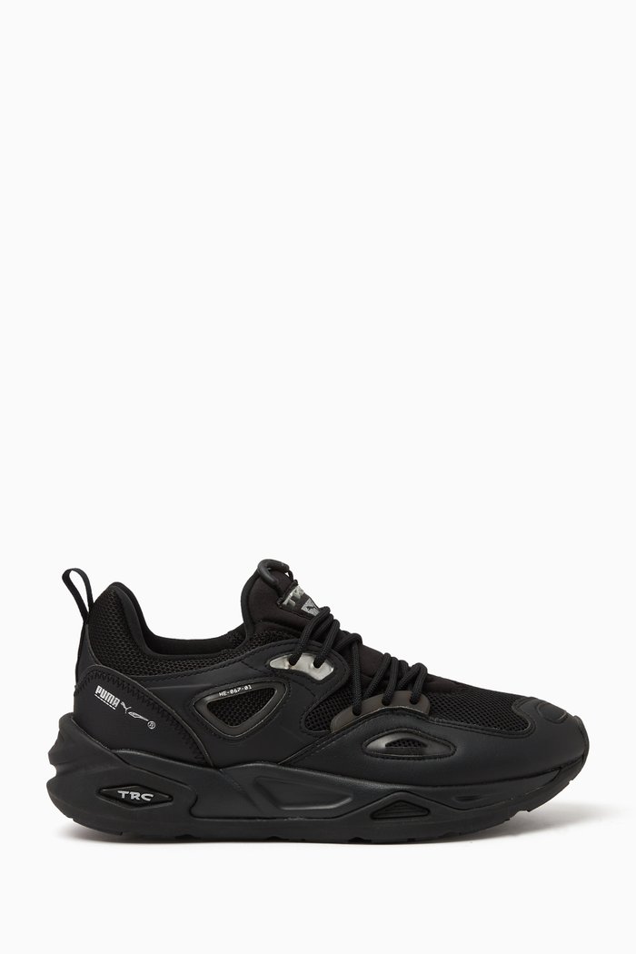 

TRC Blaze Triple Low-top Sneakers in Mesh & Leather, Black