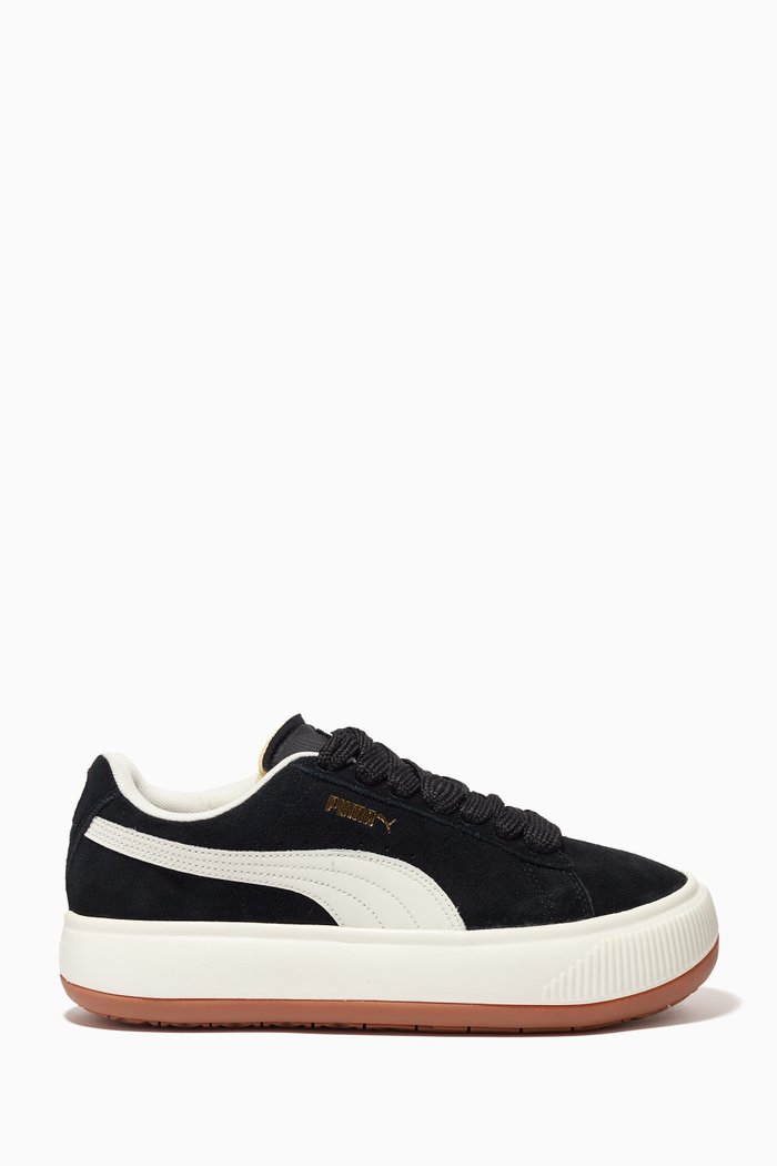 Mayu Up Sneakers in Suede, Black