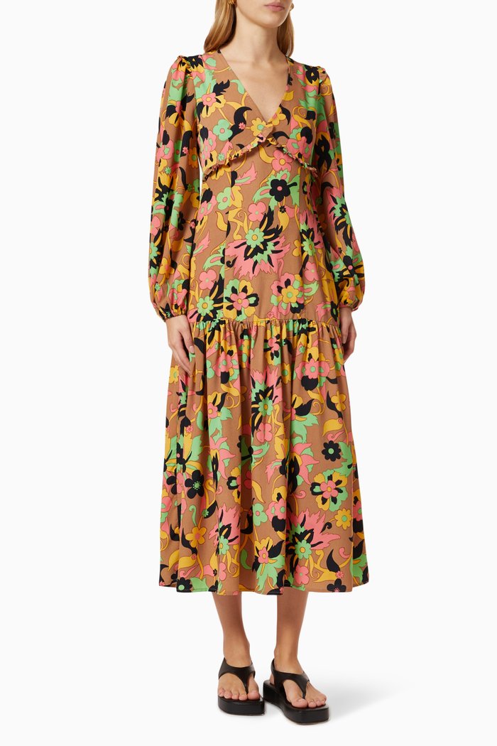 

Casey Midi Dress, Brown