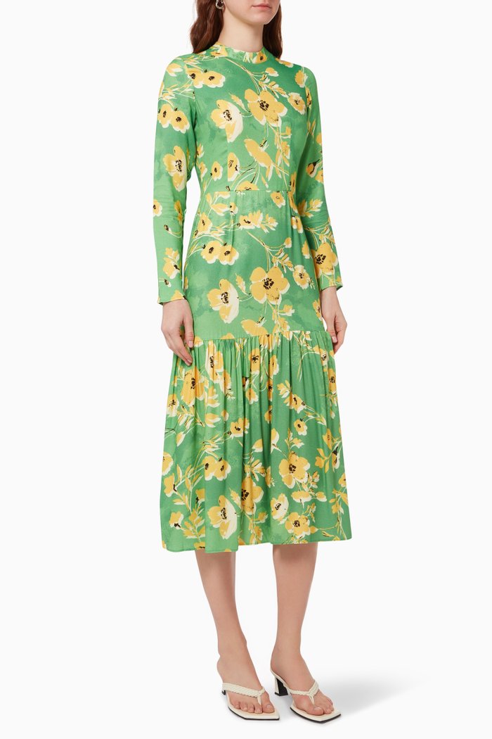 

Daisy Dress in Crepe, Green