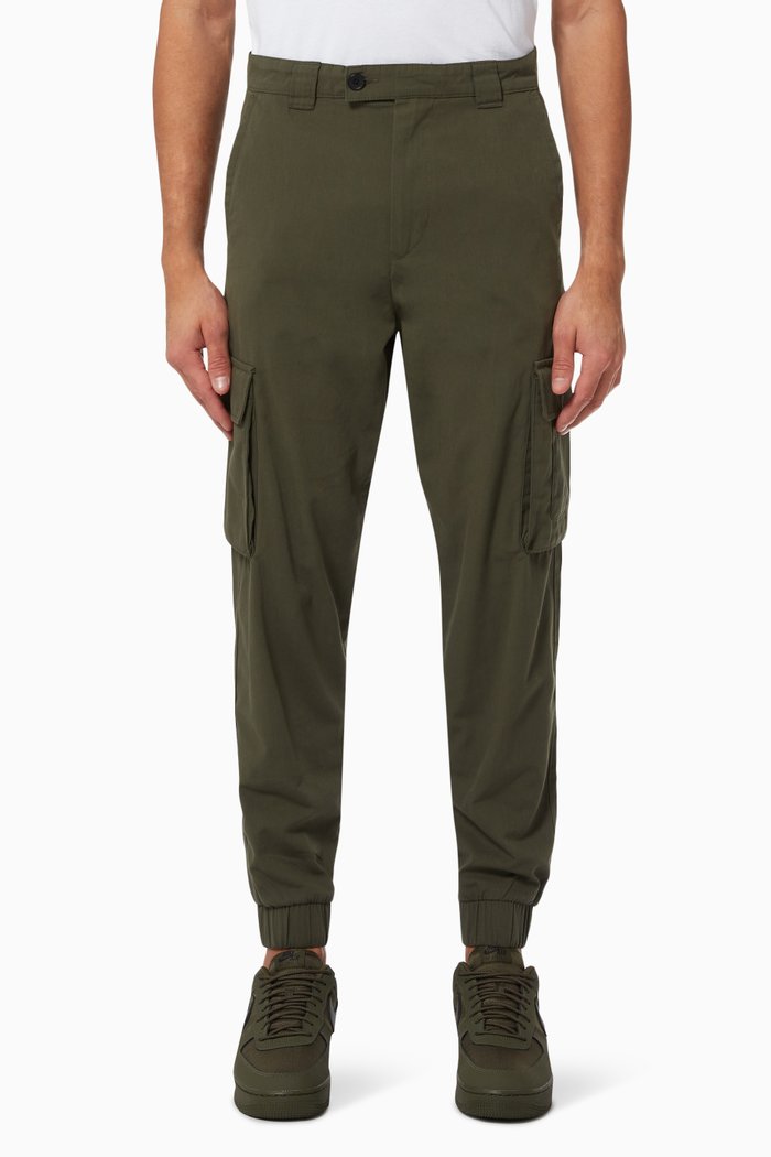 

Cargo Trousers in Cotton, Green
