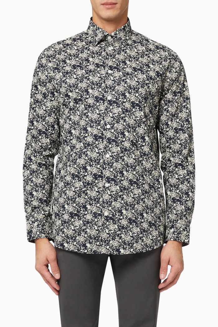 

Button-down Shirt in Organic Cotton, Blue