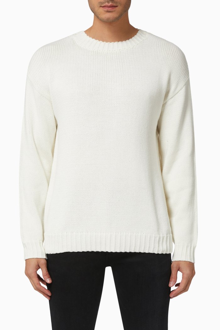 Solid Jumper in Organic Cotton, Neutral