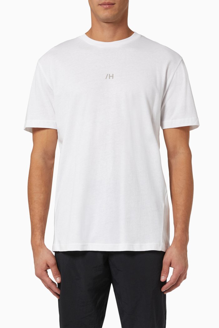 

Centre Logo T-shirt in Organic Cotton Jersey, White