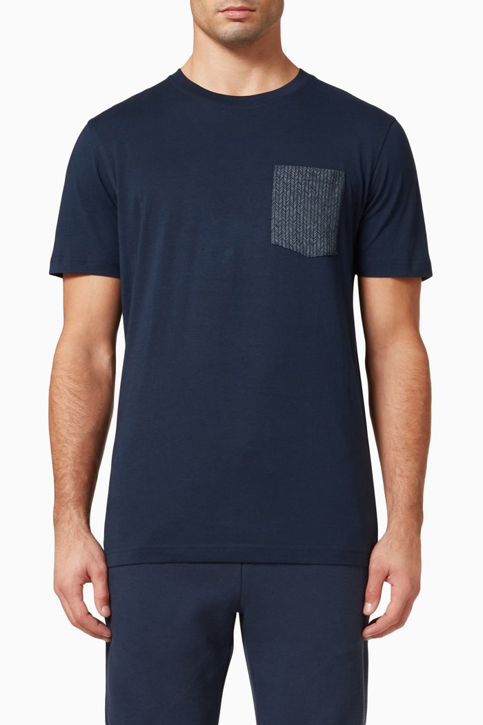 

Short Sleeve T-Shirt in Organic Cotton, Blue