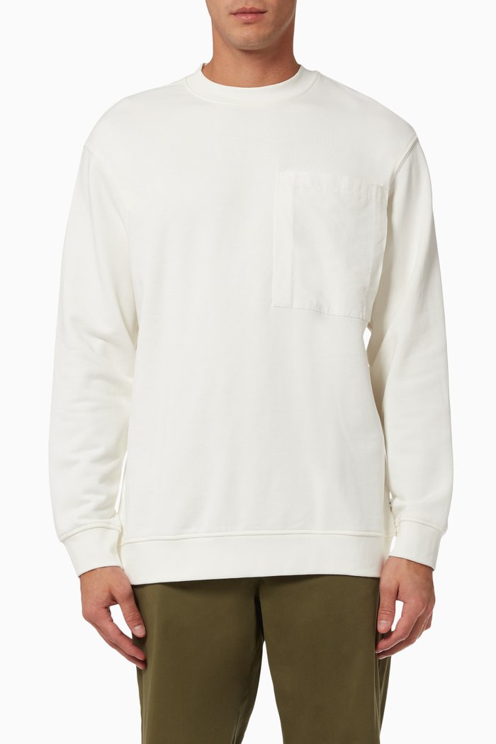 

Knit Sweater in Organic Cotton, Neutral