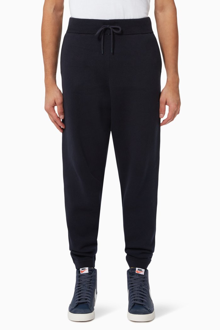 

Knitted Sweatpants in Cotton, Blue