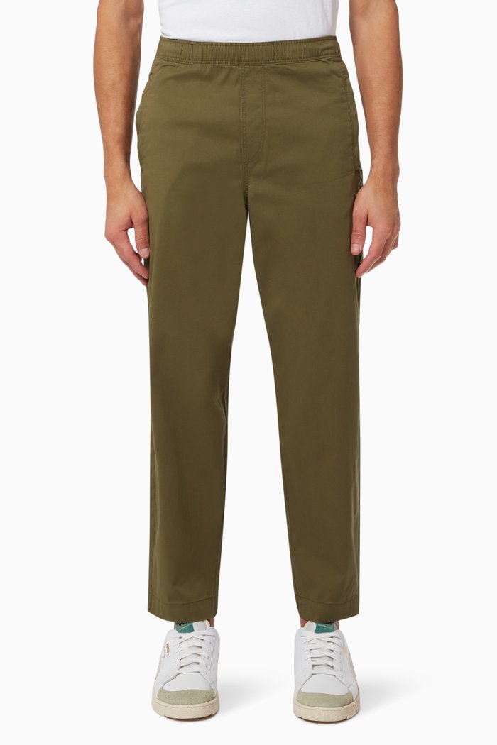 

Relaxed Pants in Recycled Polyester, Green