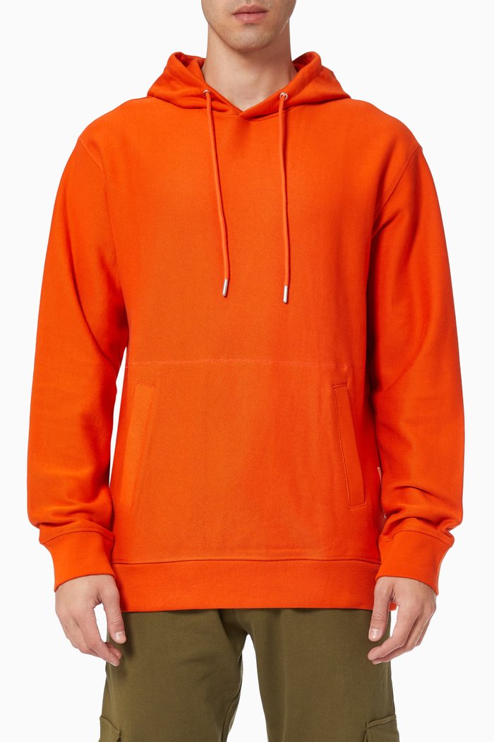 

Knitted Hoodie in Organic Cotton, Orange