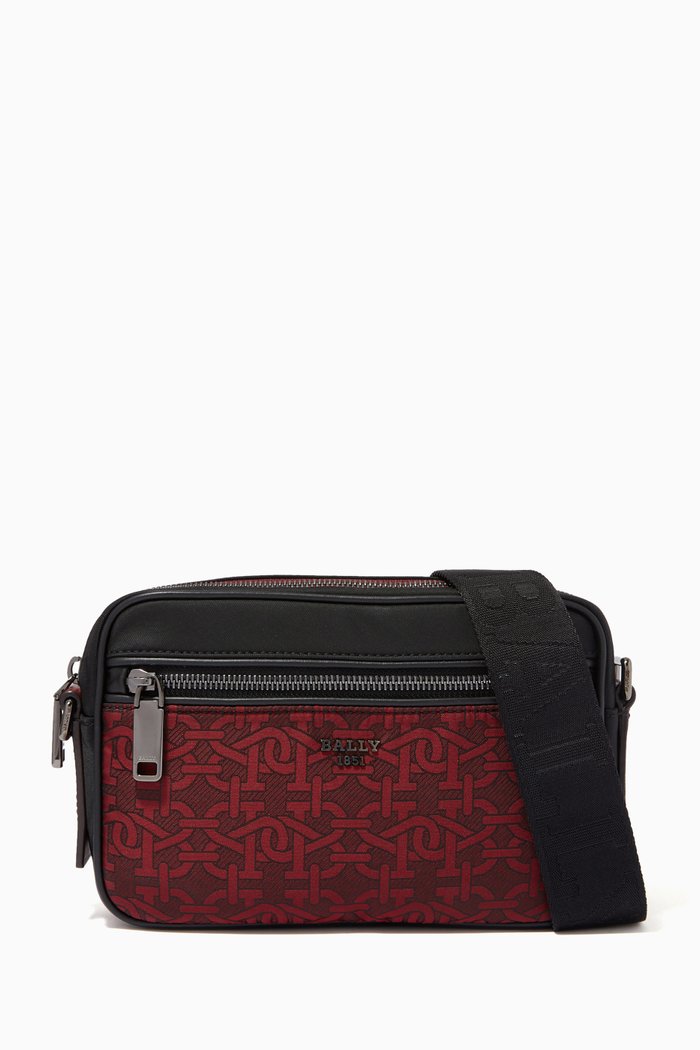 

Fluk Cross-body Bag in Techno Nylon, Black
