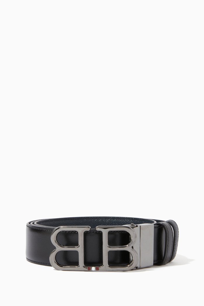 

Britt Reversible Belt in Leather, 35mm, Black
