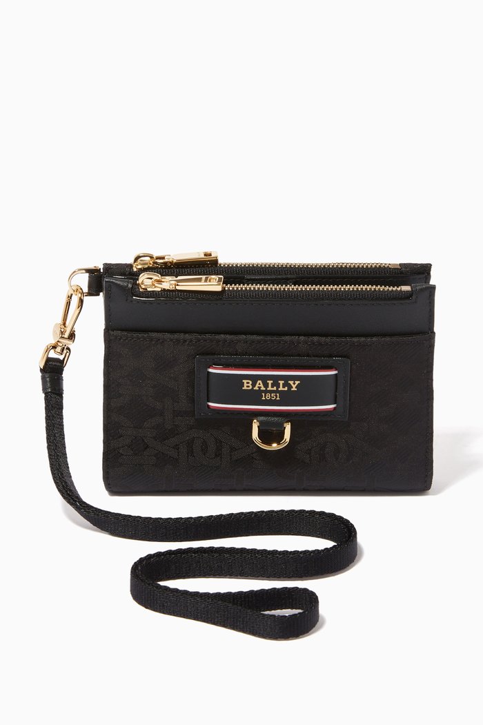 

Esmal Card Holder in B-monogram Nylon, Black