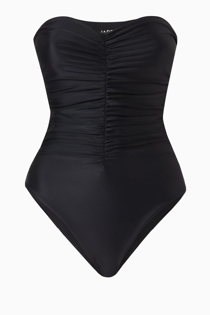 

Yara Ruched Swimsuit, Black