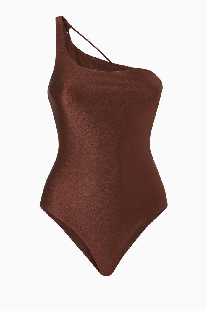 

Apex One-piece Swimsuit, Brown