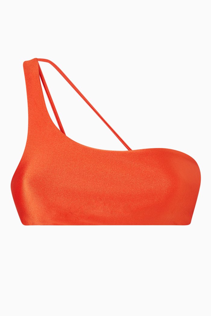

Apex One-shoulder Bikini Top, Orange